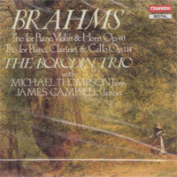The Borodin Trio / Brahms : Horn Trio &amp; Clarinet Trio (수입/미개봉/chan8606)