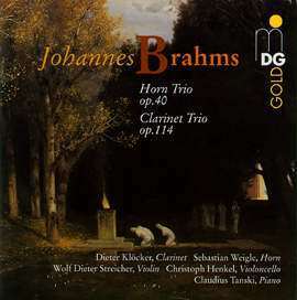 [중고] Dieter Klocker / Brahms : Horn Trio Op.40, Clarinet Trio Op.114 (수입/mdg30105952)