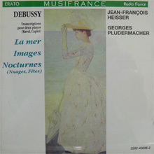 [중고] Georges Pludermacher, Jean-Francois Heisser / Debussy : La Mer, Nocturnes, Images (수입/2292456982)