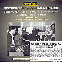 Fischer Trio / Beethoven : Piano Trio Op.70 No.1 Geistertrio Etc (수입/미개봉/arpcd0235)