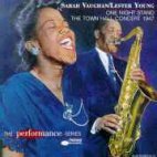 Sarah Vaughan, Lester Young / One Night Stand: The Town Hall Concert 1947 (수입/미개봉)