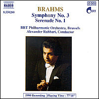 [중고] Alexander Rahbari / Brahms : Symphony No.3 Op.90, Serenade No.1 Op.11 (수입/8550280)